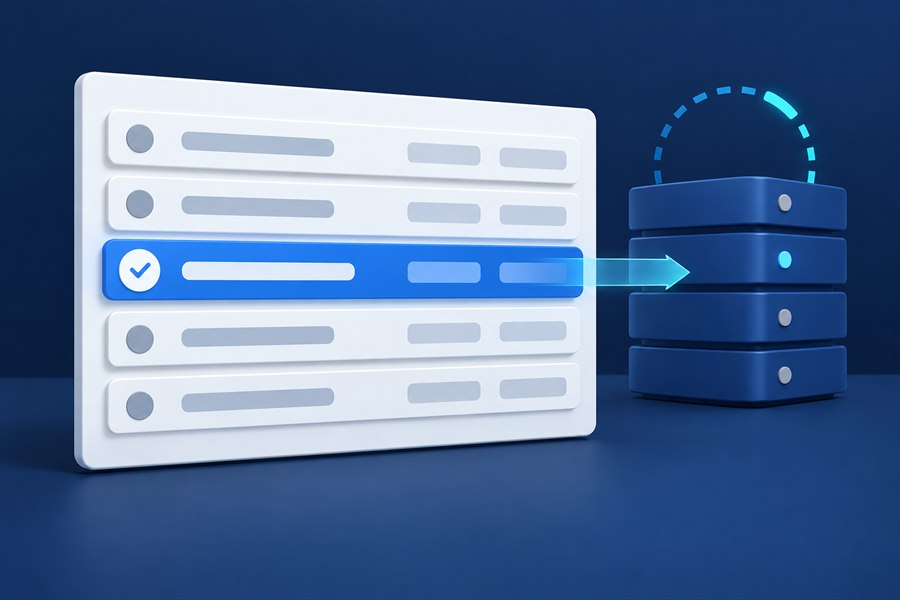 A focused test-case row updating without disturbing the surrounding repository
